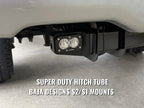 Super Duty Reverse Light Upgrade – No-Drill Hitch Tube Mount (Baja Designs S2/S1)