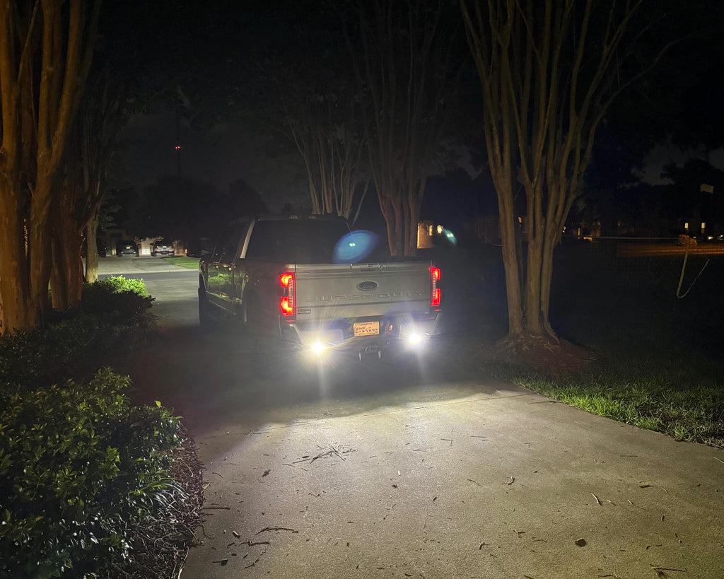 Super Duty Reverse Light Upgrade – No-Drill Hitch Tube Mount (Baja Designs S2/S1)