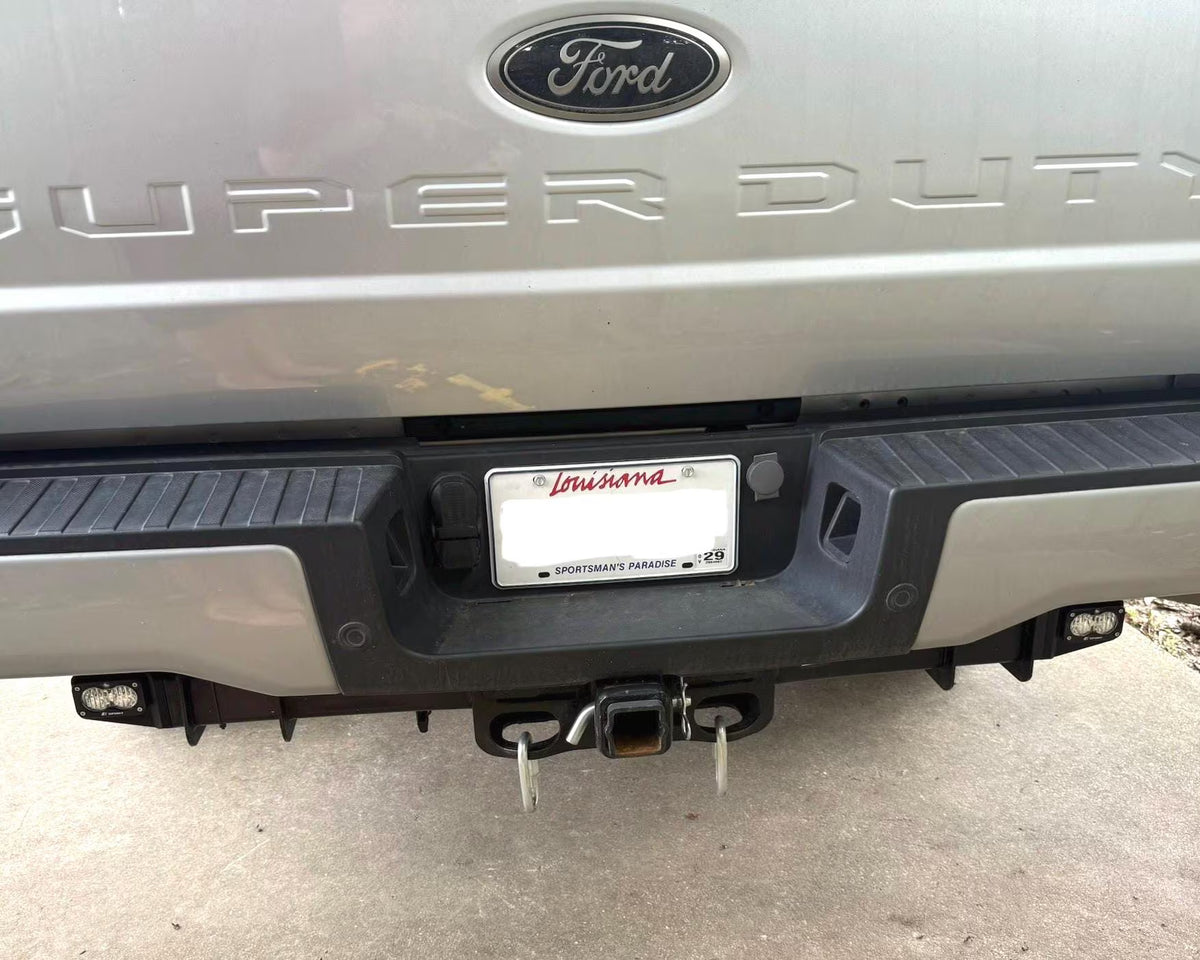Super Duty Reverse Light Upgrade – No-Drill Hitch Tube Mount (Baja Designs S2/S1)