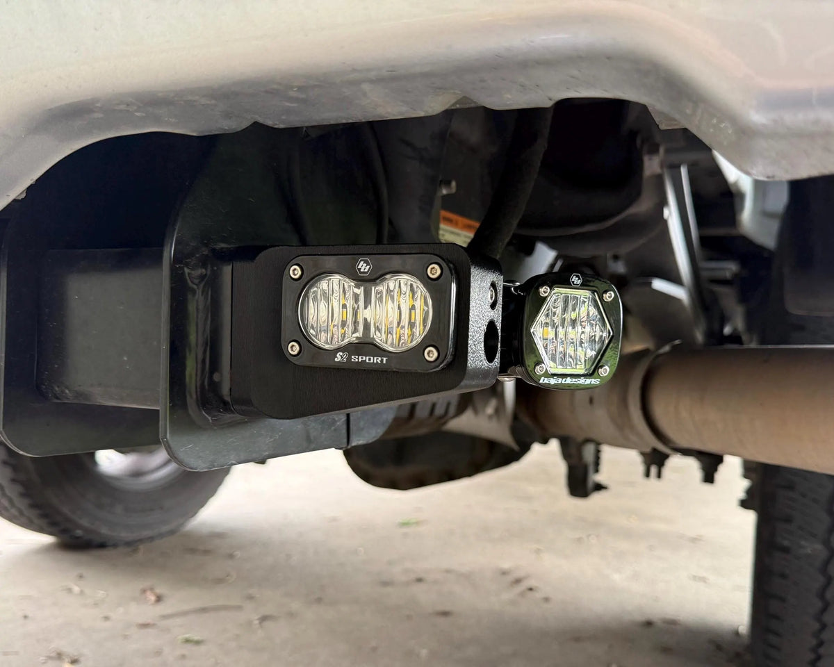 Super Duty Reverse Light Upgrade – No-Drill Hitch Tube Mount (Baja Designs S2/S1)