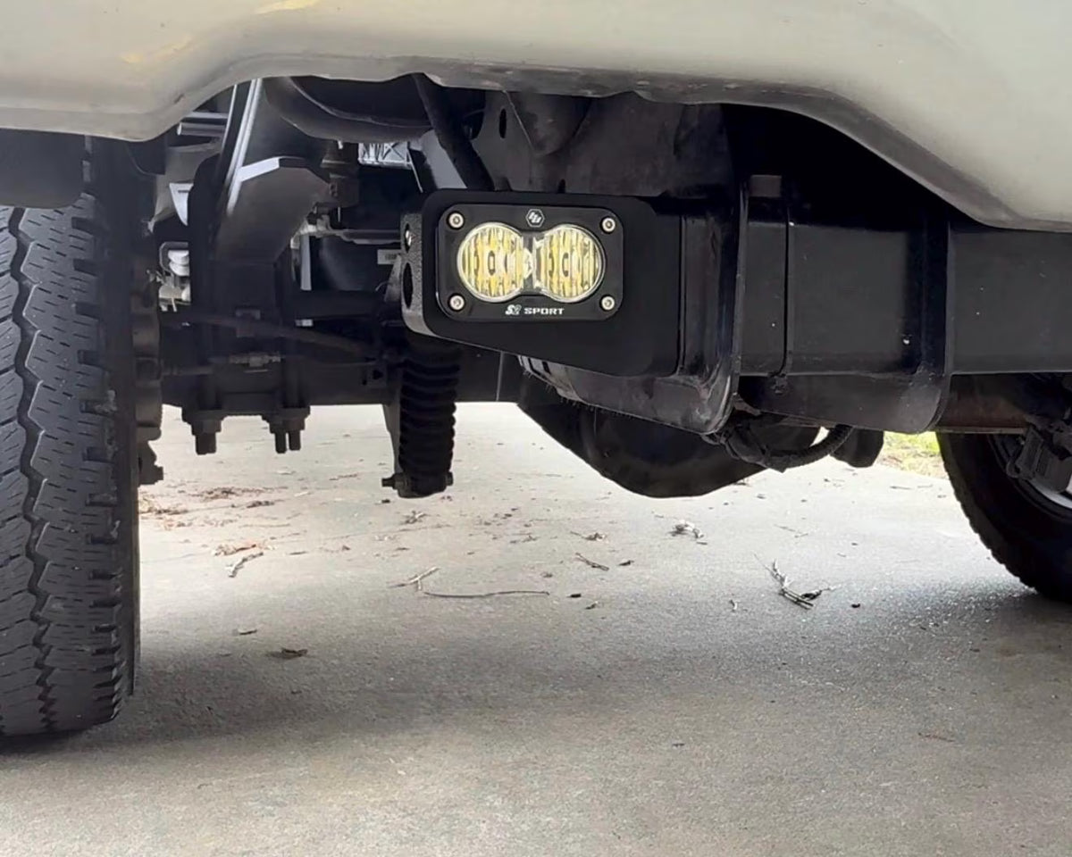Super Duty Reverse Light Upgrade – No-Drill Hitch Tube Mount (Baja Designs S2/S1)