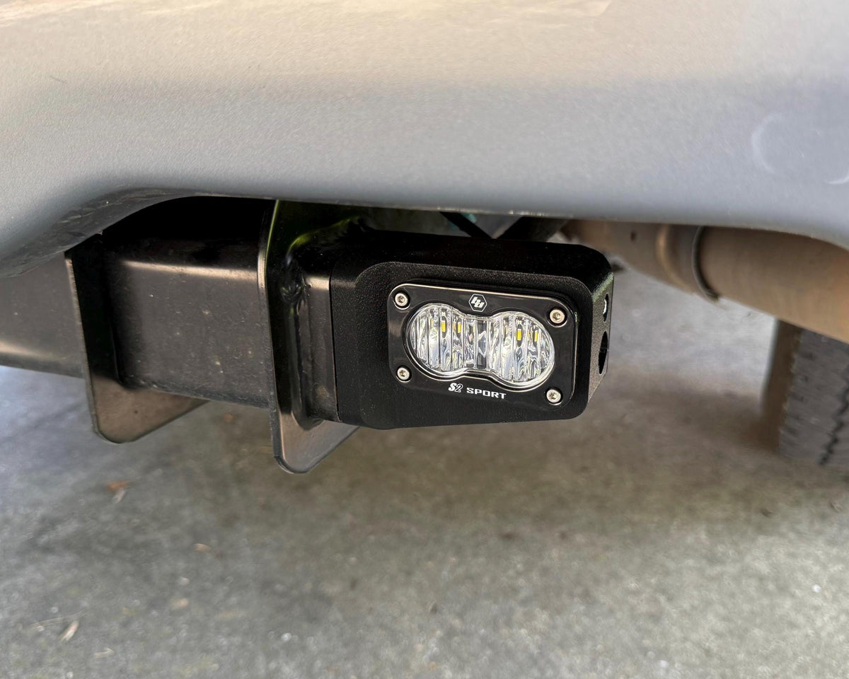 Super Duty Reverse Light Upgrade – No-Drill Hitch Tube Mount (Baja Designs S2/S1)