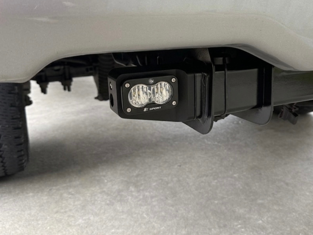 Ford F-250 F-350 F-450 Super Duty reverse light hitch bracket for Baja Designs S2/S1 pods
