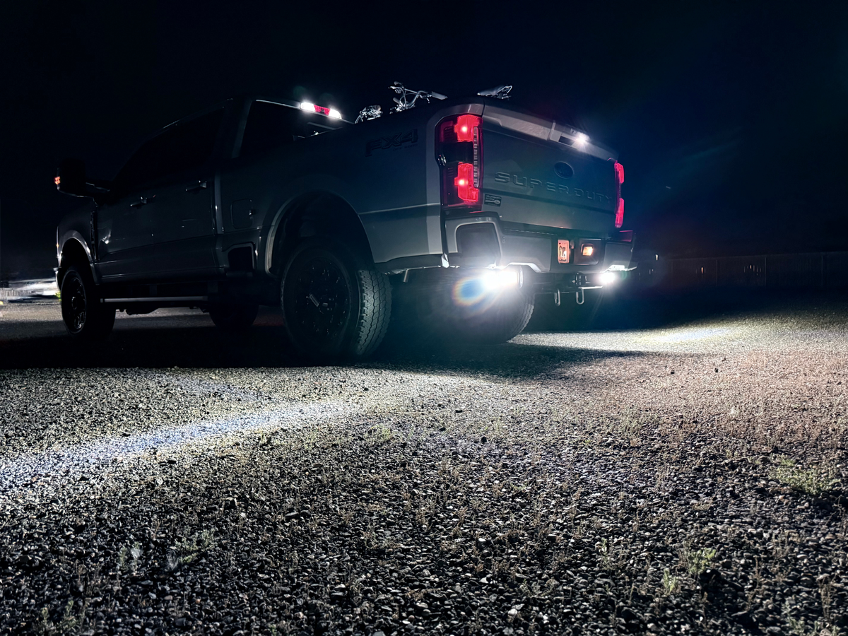 Ford Super Duty Reverse Light Mount Kit – Hitch Tube, Brackets + Light Options