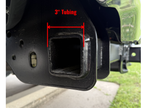 Ford Super Duty factory hitch cross tube outer diameter dimensions for reverse light mount fitment