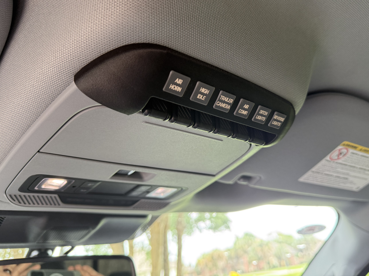 Ford Super Duty Upfitter Switch Guard – Momentary Conversion & Custom Labels (2023+)