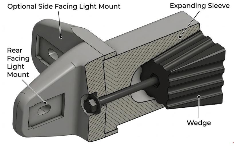 Super Duty Reverse Light Upgrade – No-Drill Hitch Tube Mount
