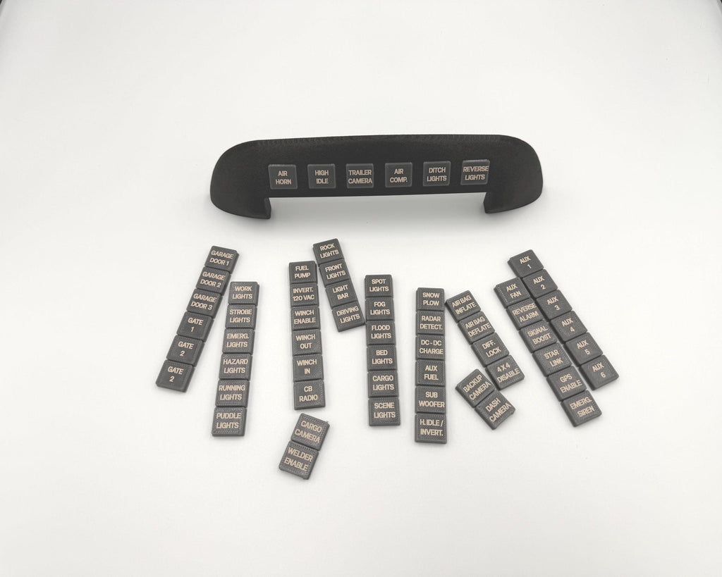 Super Duty Upfitter Switch Guard – Momentary Conversion & Custom Labels (2023+)