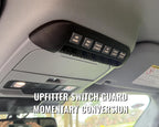 Super Duty Upfitter Switch Guard – Momentary Conversion & Custom Labels (2023+)