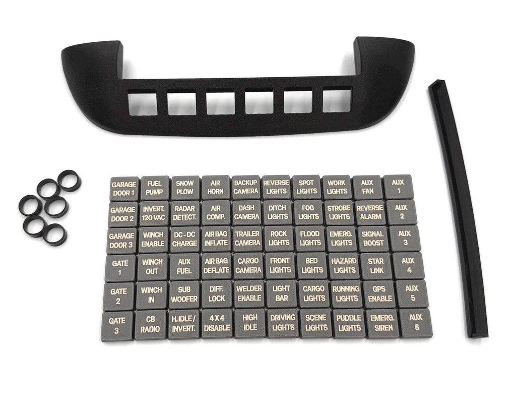 Super Duty Upfitter Switch Guard – Momentary Conversion & Custom Labels (2023+)