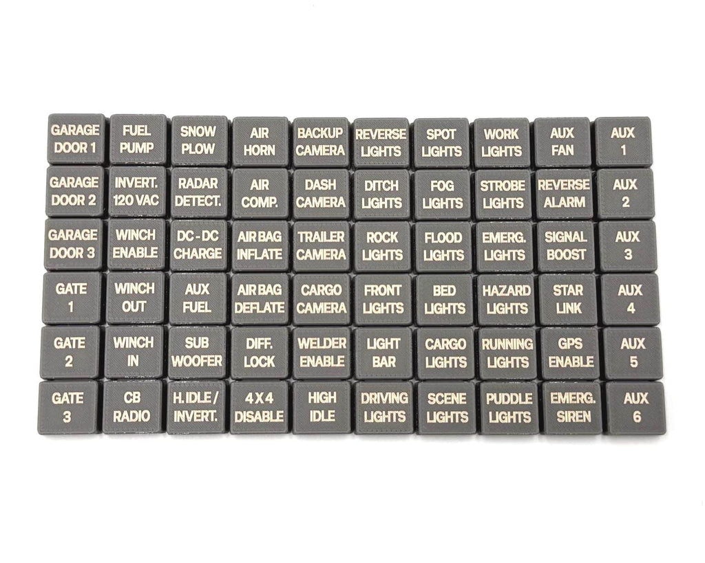Super Duty Upfitter Switch Guard – Momentary Conversion & Custom Labels (2023+)